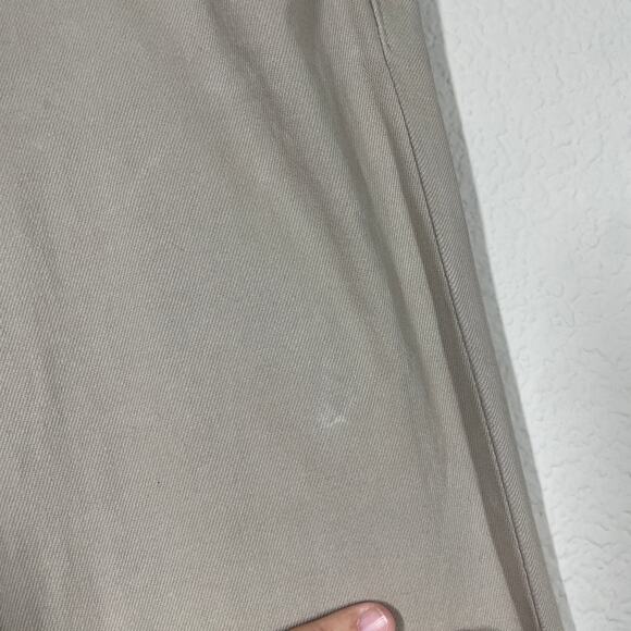 Marc Cain Womens 3/8 US Khaki Straight Leg Jeans Pants Tan Cotton Blend Pockets - Picture 7 of 15